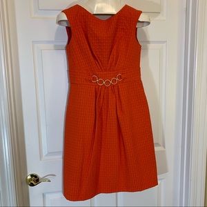Kim Rogers Orange Fully Lined Sleeveless Dress 8